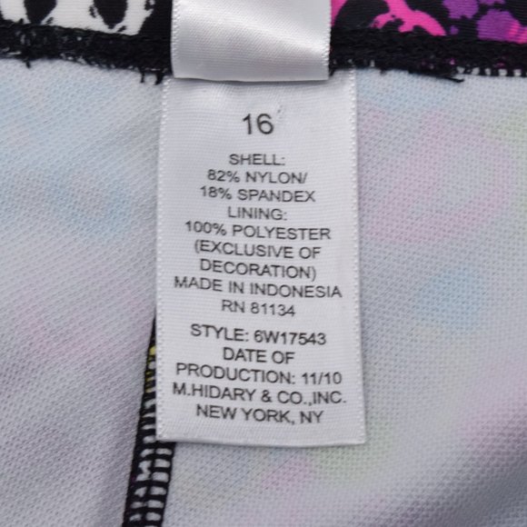 Maui & Sons Swim Shorts Boyshort Girls 16 Peace - Picture 6 of 8